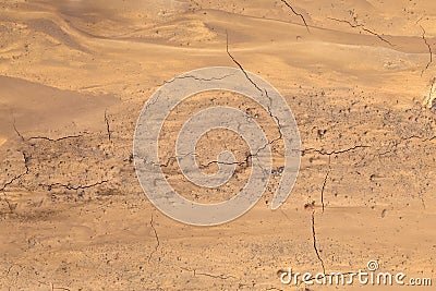 Mars Mud Ground Stock Photo