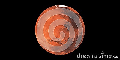 Mars planet red planet in space Stock Photo