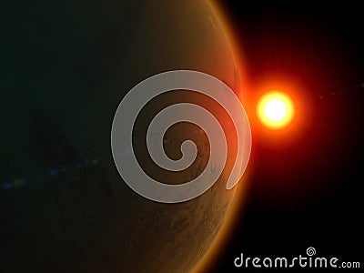 Mars, space, solar system Stock Photo