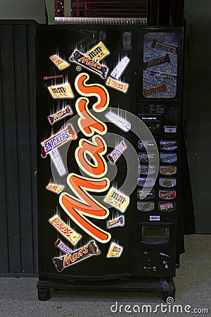 Mars Vending machine Editorial Stock Photo