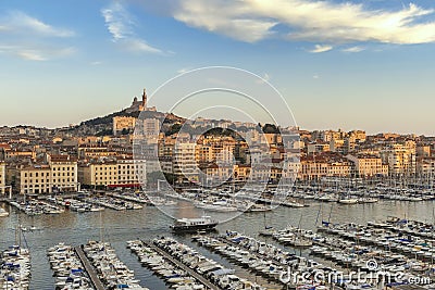 Marseille Vieux Port France Stock Photo