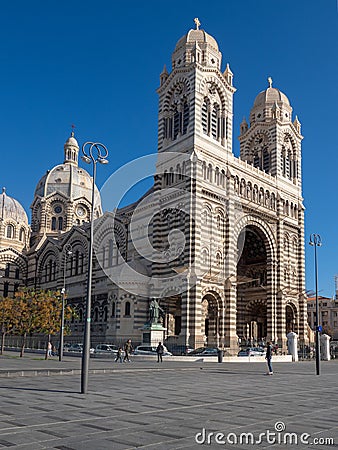 Marseille Cathedral French: CathÃ©drale de la Major, France Editorial Stock Photo