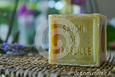 Marseille soap natural hygiene Stock Photo