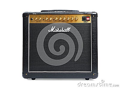 Marshall guitar amplifier combo Editorial Stock Photo