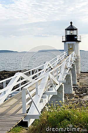 Marshall Point lighthouse Stock Photo