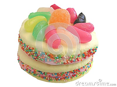 Marshmallow cake Stock Photo