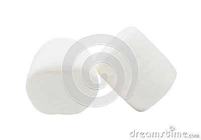 Marshmallows isolated on white background Stock Photo