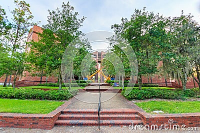 Marston Science Library at the University of Florida Editorial Stock Photo