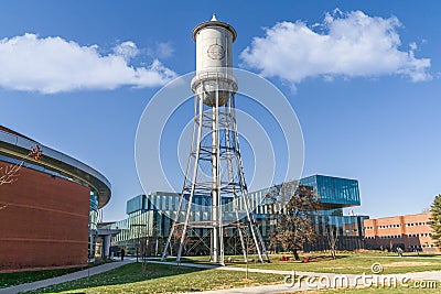 Marston Water Tower at Iowa State University Editorial Stock Photo