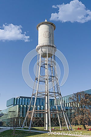 Marston Water Tower at Iowa State University Editorial Stock Photo