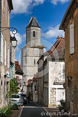 Street of old town of Martel, France Editorial Stock Photo