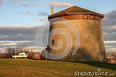 The Martello Tower in Quebec City Editorial Stock Photo