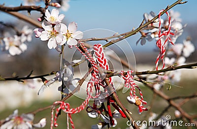 Martenitsa Bulgarian customs Stock Photo