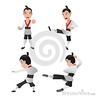 Martial Art Warrior Character Fight Stock Photo