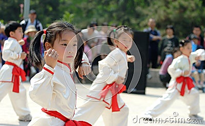 Martial arts child Stock Photo