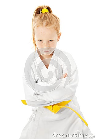 Martial arts girl Stock Photo