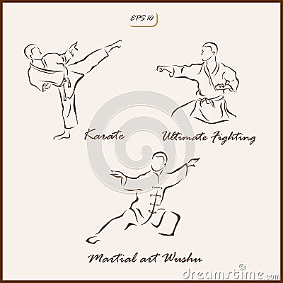 The Martial arts Vector Illustration