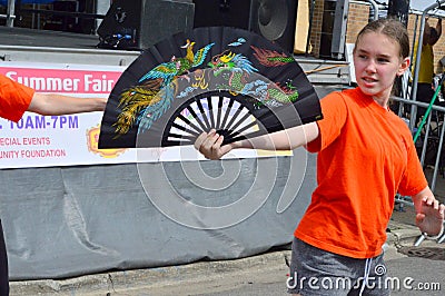 Martial Arts at Summer Fair Editorial Stock Photo