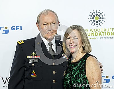 Martin Dempsey and Deanie Dempsey Editorial Stock Photo