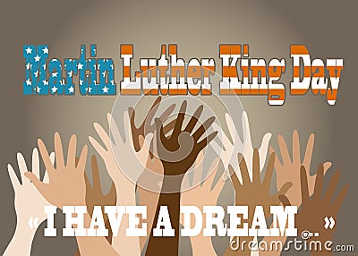 Martin Luther King Day Vector Illustration