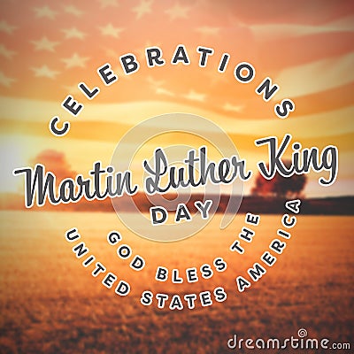 Composite image of martin luther king day Editorial Stock Photo