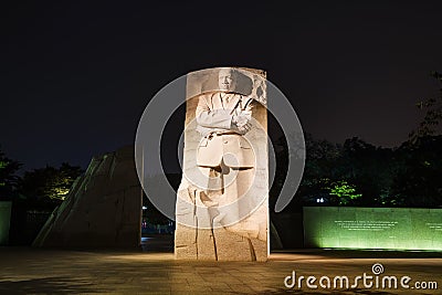 Martin Luther King, Jr memorial monument in Washington, DC Editorial Stock Photo