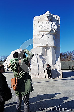 The Martin Luther King, Jr. Memorial in Washington DC, USA Editorial Stock Photo