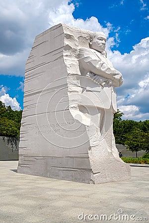 The Martin Luther King Jr. National Memorial in Washington D.C. Editorial Stock Photo