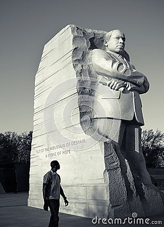 Martin Luther King, Jr. National Memorial, Washington D.C. Editorial Stock Photo