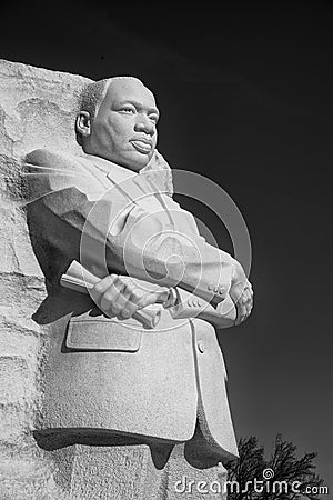 Martin Luther King Jr. statue Editorial Stock Photo