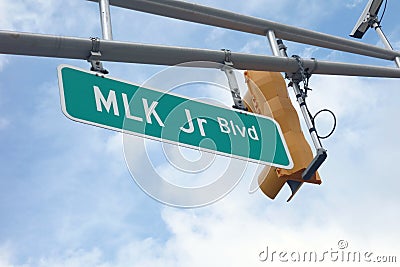 Martin Luther King Jr Boulevard Stock Photo