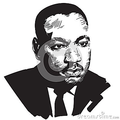 Martin Luther King Vector Illustration