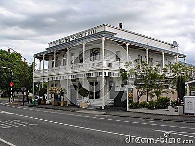 The Martinbourough Hotel. A splendid Victorian hostelry in the heary of the New Zealand wine growing country Editorial Stock Photo