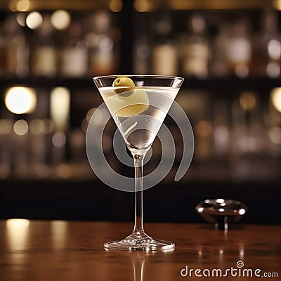 Martini bianco cocktail on the bar Stock Photo