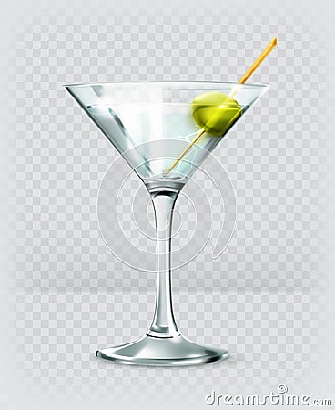 Martini cocktail vector icon Vector Illustration