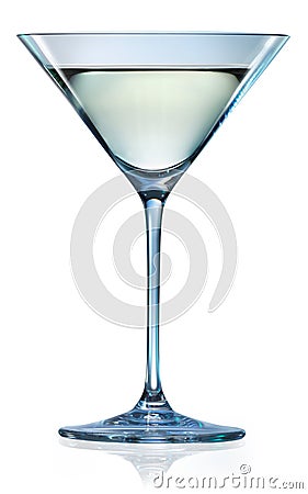 Martini glass isolated on white. With clipping path Stock Photo