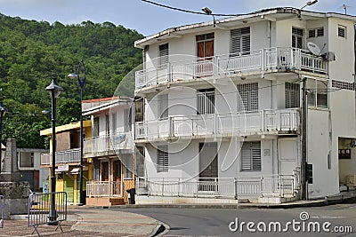 Martinique, picturesque city of Riviere Pilote in West Indies Editorial Stock Photo