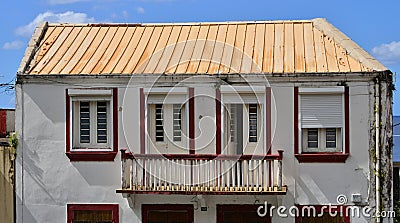 Martinique, picturesque city of Saint Pierre in West Indies Editorial Stock Photo