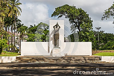 Martinique War Memorial in Fort-de-France, Martinique Editorial Stock Photo