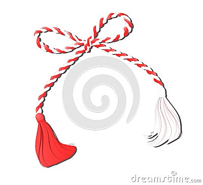 Martisor on white Stock Photo