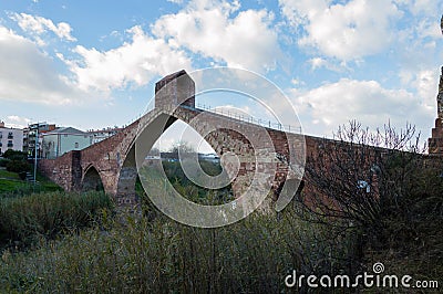 Martorell devil`s bridge Stock Photo