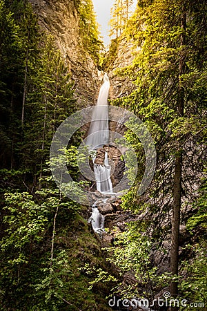 Martuljek waterfall Stock Photo