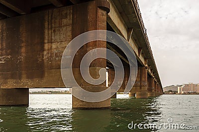 Martyrs Bridge (Pont des martyrs) in Bamako Stock Photo