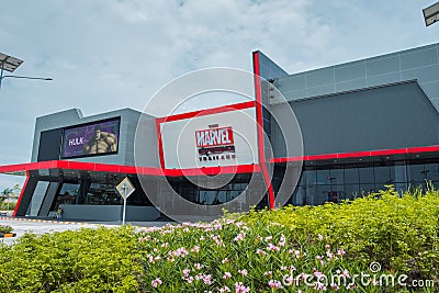 The Marvel Experience Thailand at Megabangna, Samut Prakan, Thailand. Editorial Stock Photo
