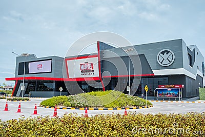 The Marvel Experience Thailand at Megabangna, Samut Prakan, Thailand. Editorial Stock Photo