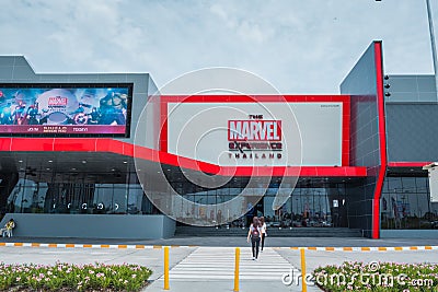 The Marvel Experience Thailand at Megabangna, Samut Prakan, Thailand. Editorial Stock Photo