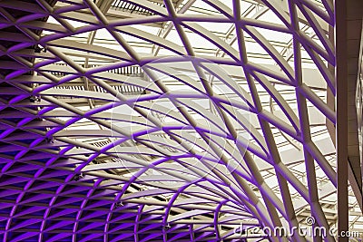 The marvellous Kings Cross ceiling architecture Stock Photo