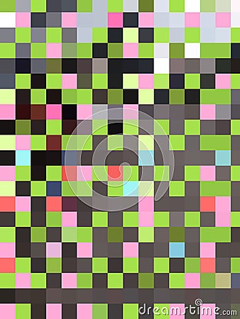 Marvellous texture, colourful design or unique pattern of squares Stock Photo