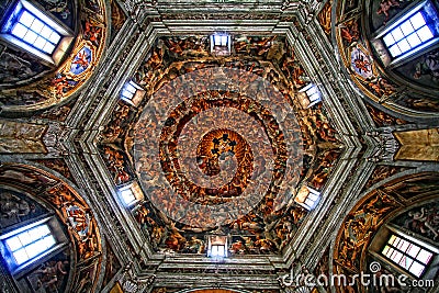 Marvelous dome painting Stock Photo