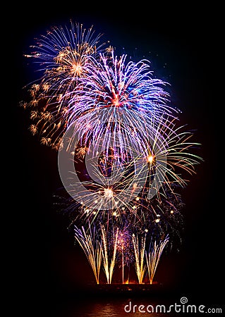 Marvelous fireworks display Stock Photo